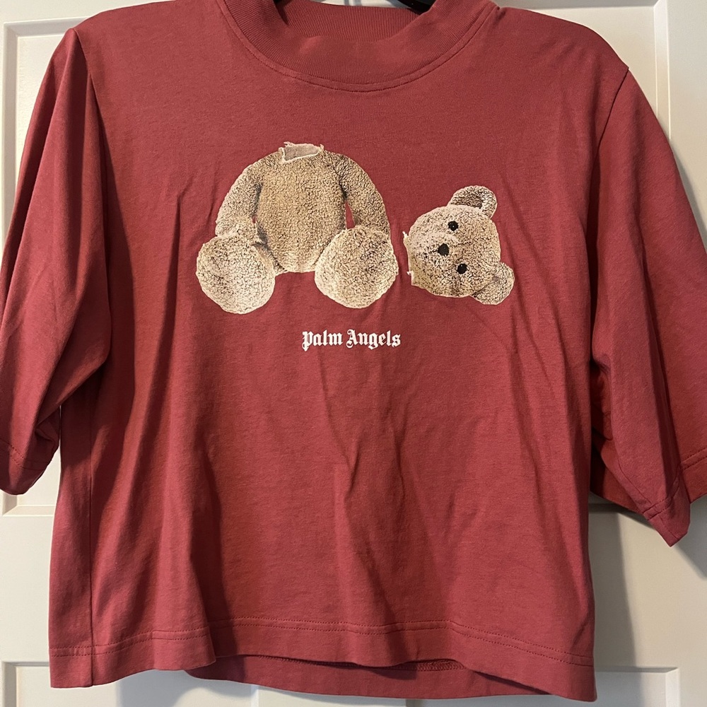 AUTHENTIC Palm Angels Teddy Bear Cropped TShirt